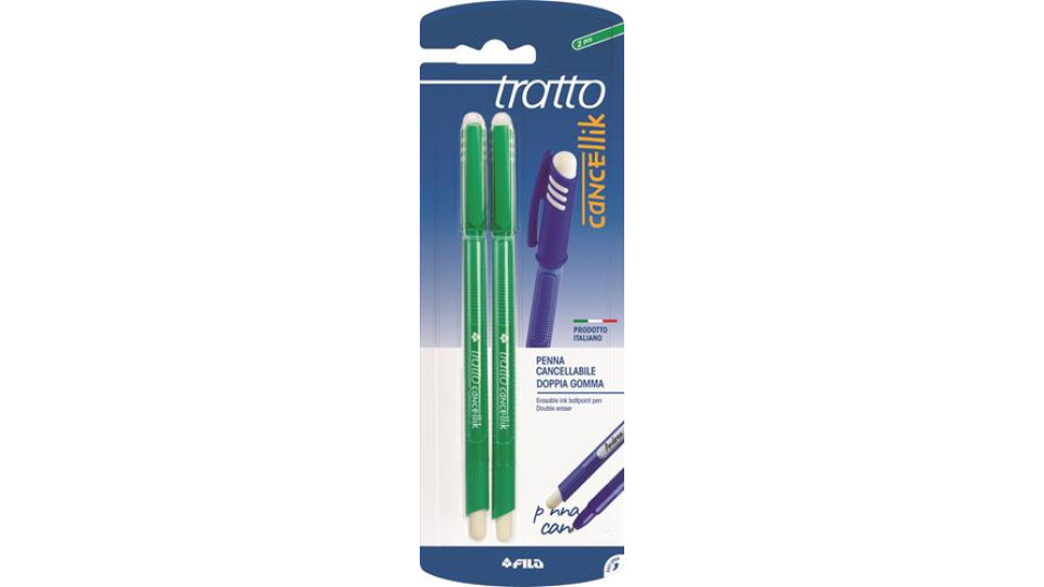 2 TRATTO CANCELLIK VERDE+GOMMA