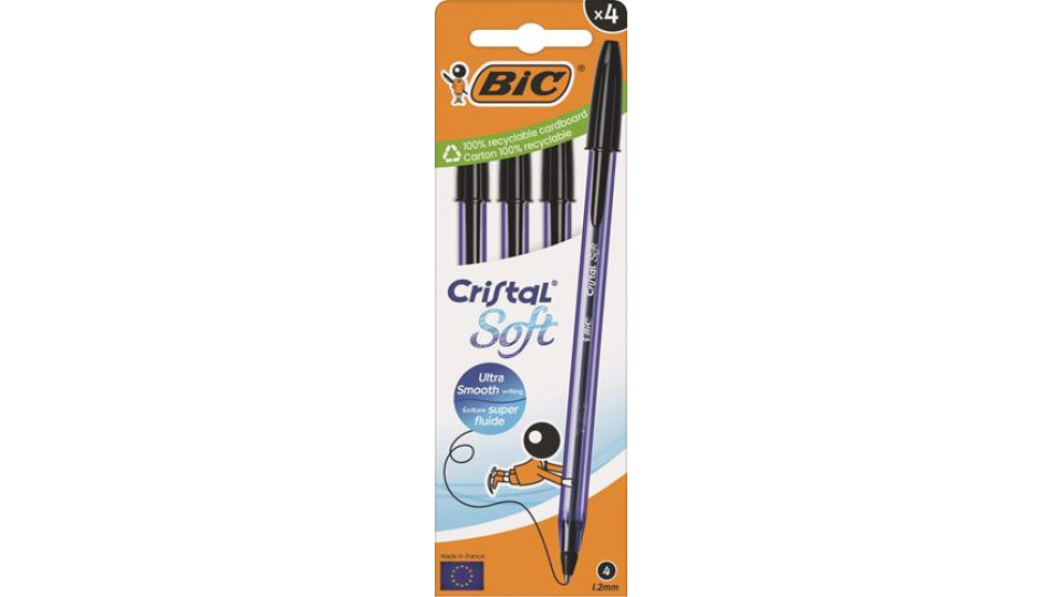 CF 4 PENNA A SFERA CRISTAL SOFT NERO