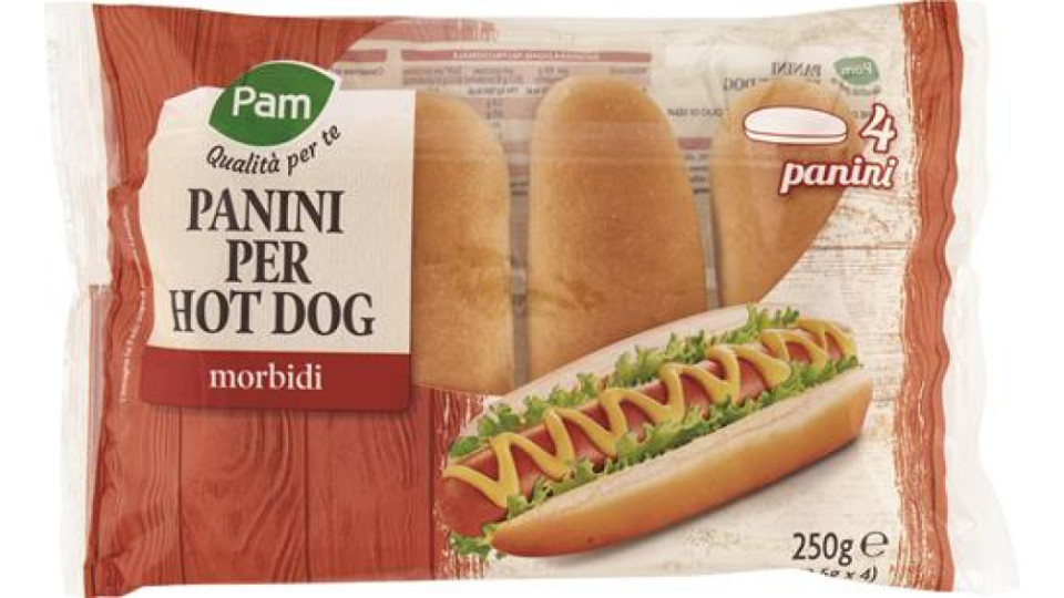 Panini Per Hot Dog 4 X 62,5 G
