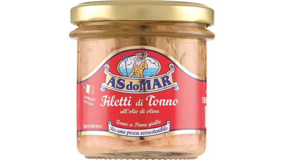 Asdomar Filetti Di Tonno All'olio Di Oliva 250 G