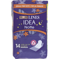 ASSORBENTI NOTTE ALI RIPIEGATI 14 PEZZI