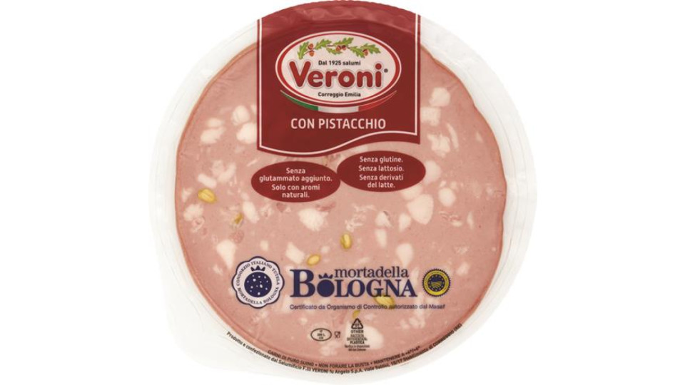 Mortadella bologna igp con pistacchi 100-200 gr.
