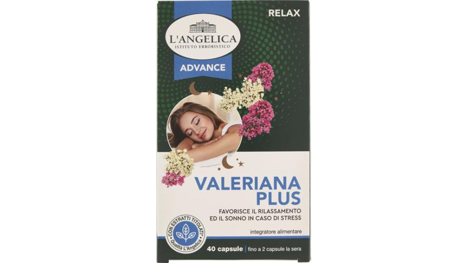 L'Angelica, Nutraceutica valeriana plus 40 capsule