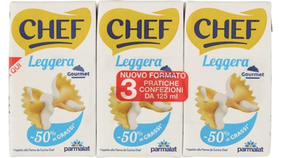 3 Panna Chef Leggera Gourmet