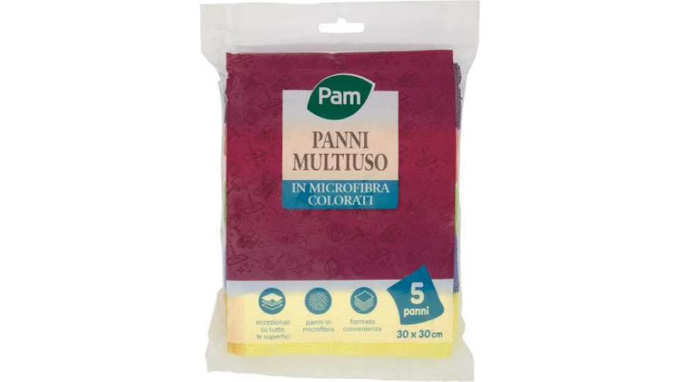 Panni Multiuso Microfibra 35x40 Cm 2 Pz