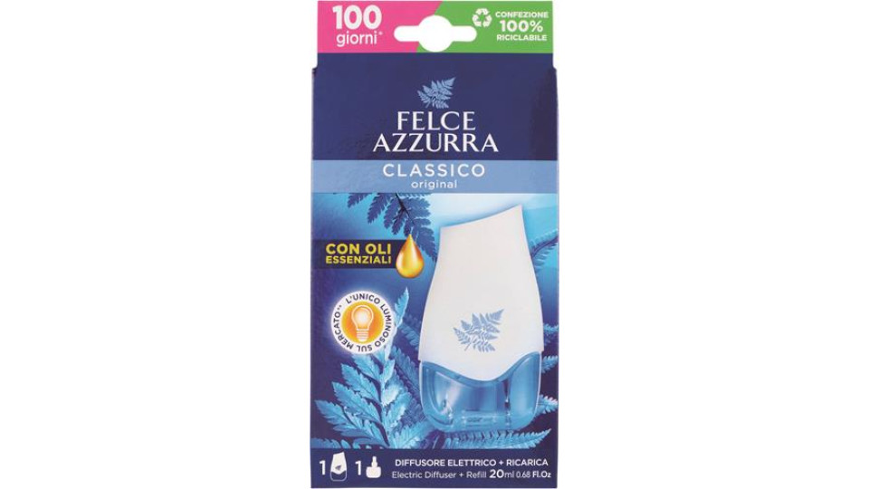 Felce Azzurra Aria di Casa Diffusore elettrico Talco Classico