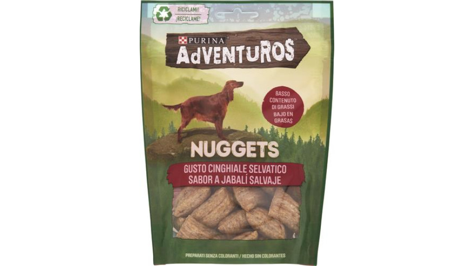 PURINA ADVENTUROS Cane Nuggets Snack Cane al gusto cinghiale Busta