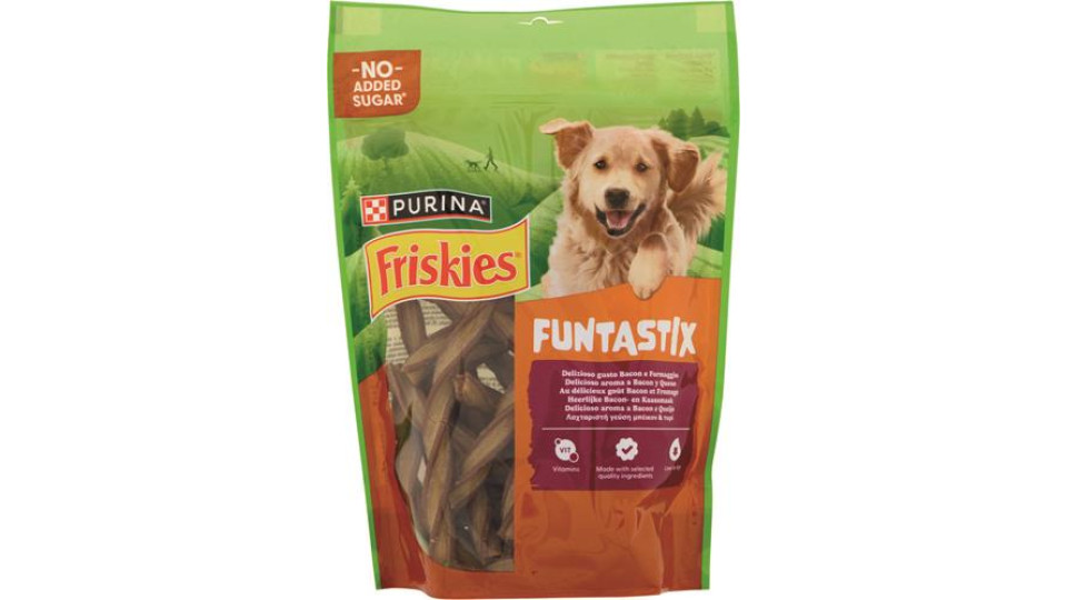 Purina, cane Friskies Funtastix al bacon e formaggio