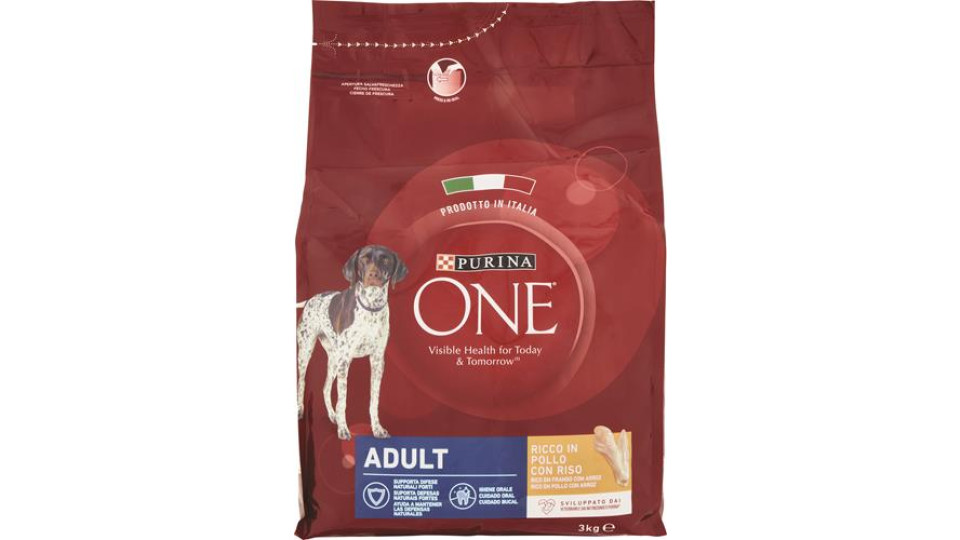 PURINA ONE Adult Ricco in Pollo con Riso 3 kg