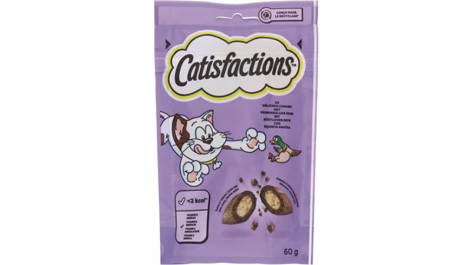 Catisfactions, gatto alimento con anatra