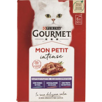 Purina, gatto Gourmet Mon Petit scelta irresistibili ricette con tonno, salmone e trota busta