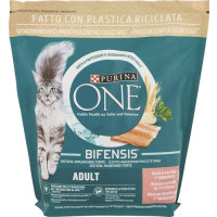 Purina, gatto One Bifensis crocchette Adult Ricco salmone e cereali integrali