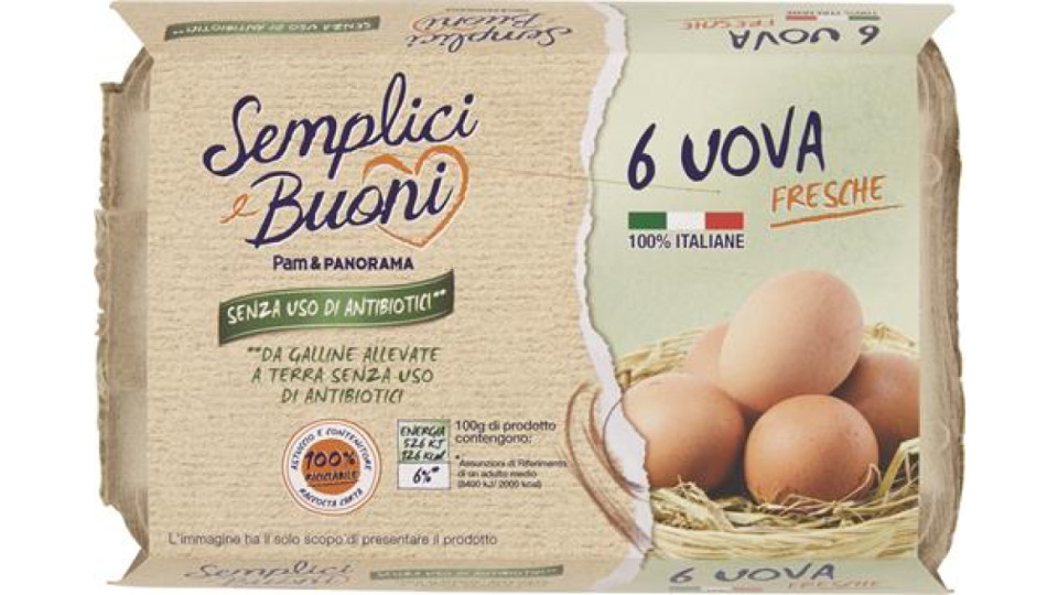 6 UOVA TERRA SENZA ANTIBIOTICI