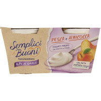 0,1% di Grassi Pesca e Albicocca Yogurt Magro con Frutta in Pezzi  ()