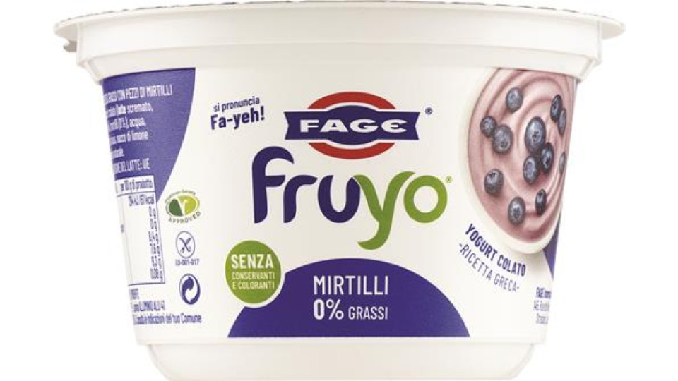 Fruyo 0% Grassi con Pezzi di Mirtillo
