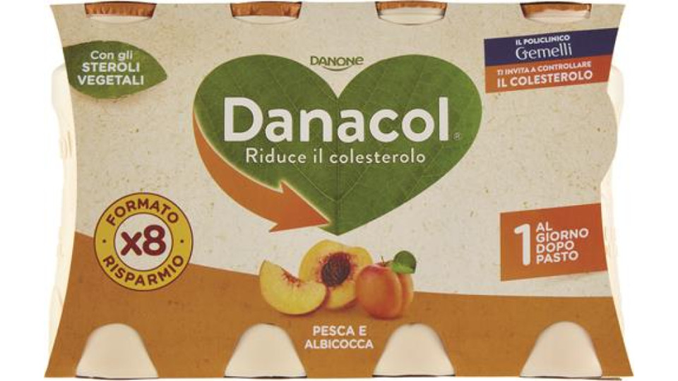 Danacol Pesca e Albicocca 10 x 100 g