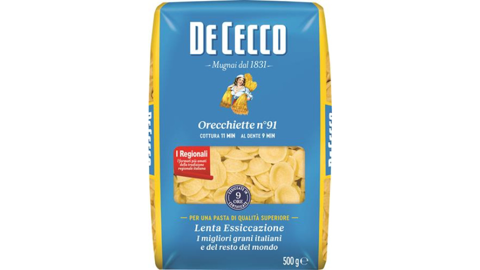Pmc, Orecchiette pasta di semola di grano duro