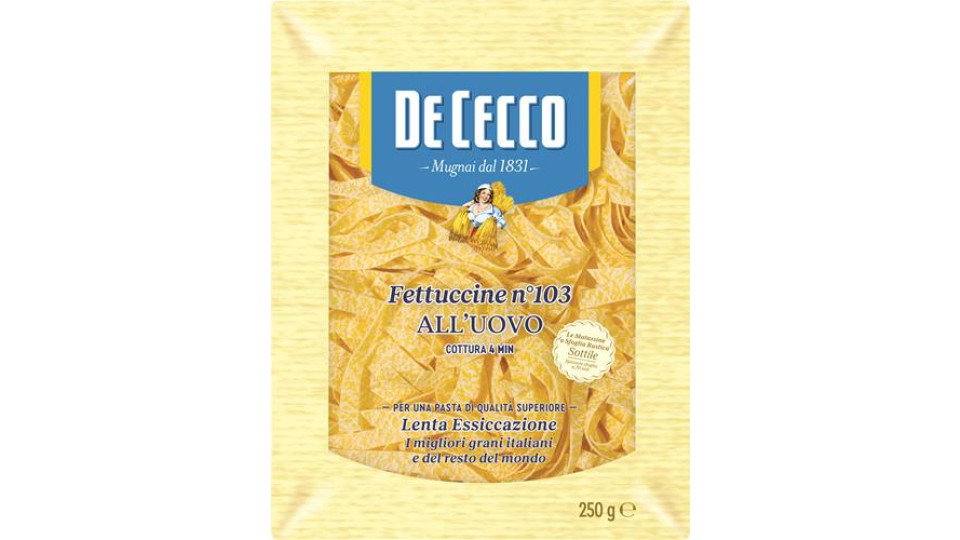 De Cecco, Fettuccine n. 103 pasta all'uovo