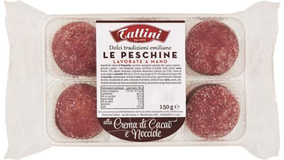 Le Peschine alla Crema di Cacao e Nocciole