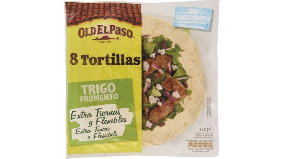 Old El Paso, tortillas Mexicanas de trigo