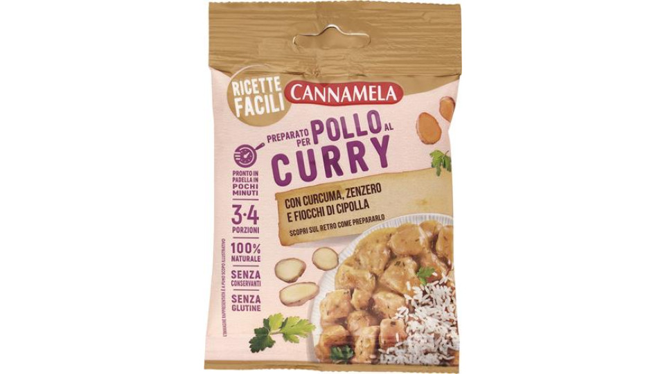 Cannamela Preparato per salsa ideale per pollo al curry