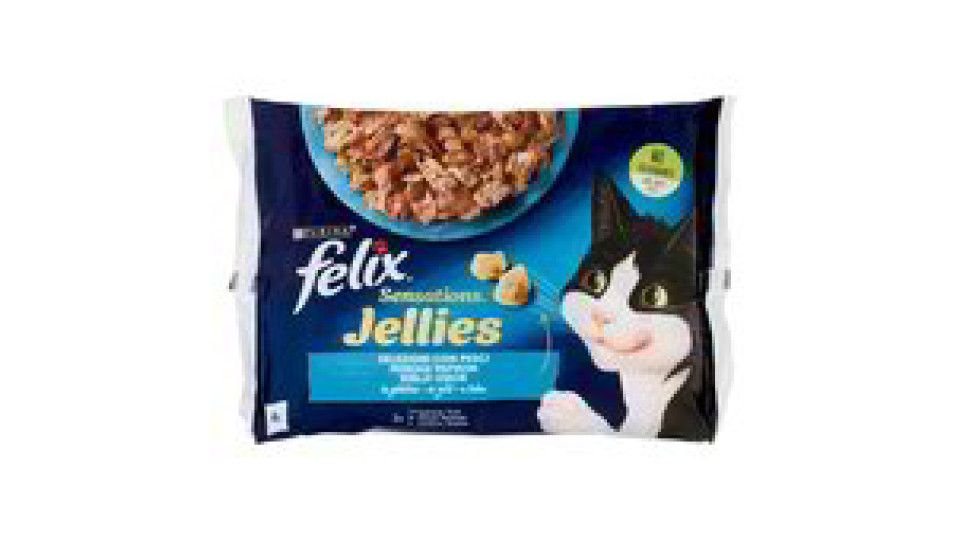 Felix Sensations Salmone e Trota in Gelatina 4x100g