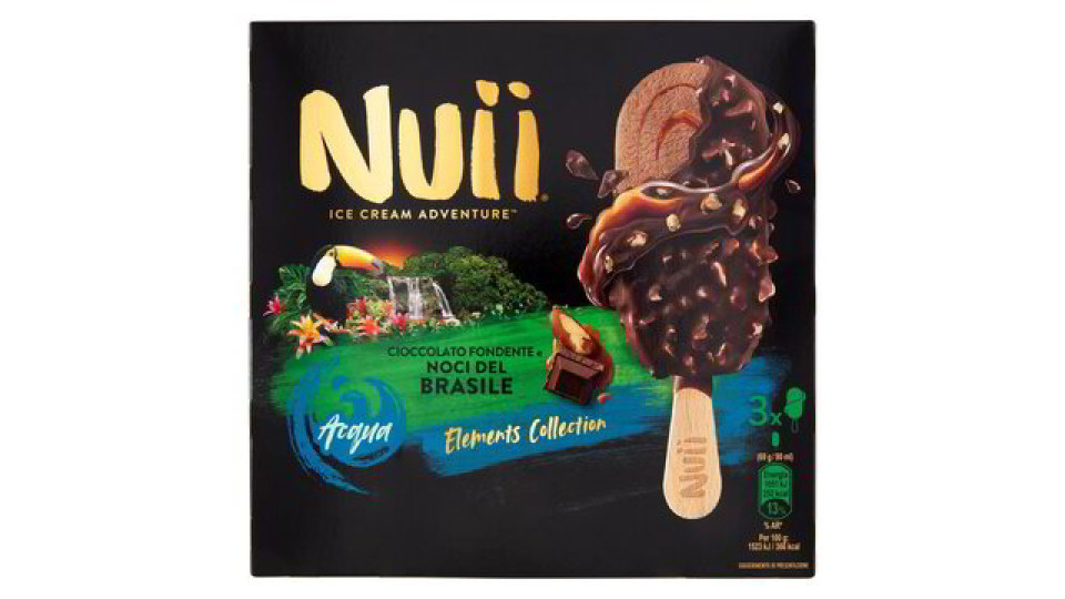 NUII CIOCCOLATO FONDENTE E NOCI DEL BRASILE X3