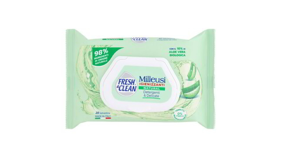 FRESH&CLEAN SALVIETTINE MILLEUSI PMC 60 PEZZI