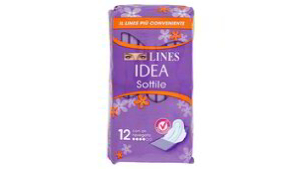 ASSORBENTE SOTTILE RIPIEGATO CON ALI 12 PEZZI