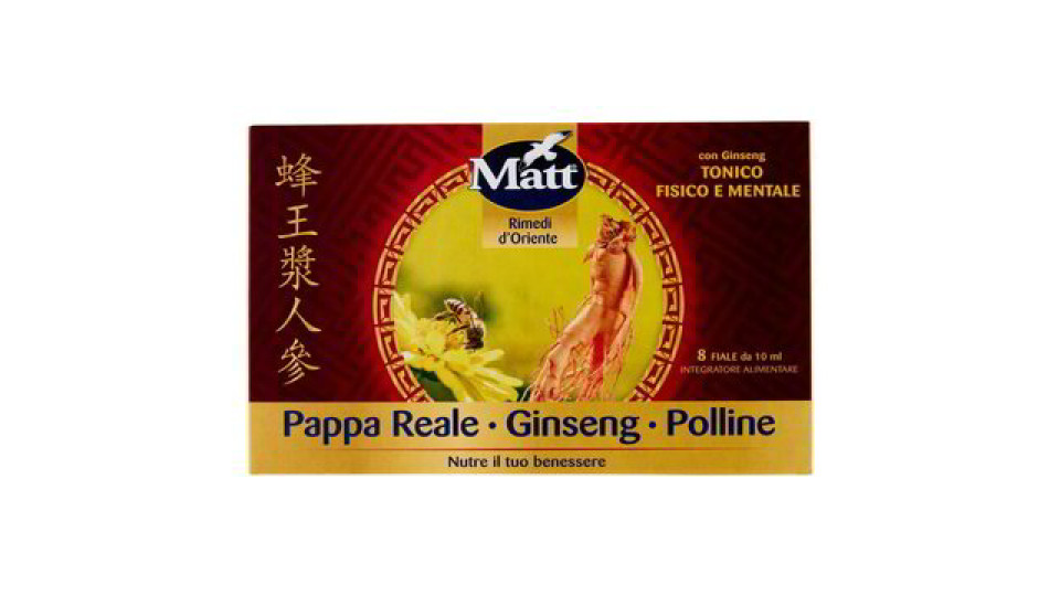 PAPPA REALE POLLINE E GINSENG 8 FIALE