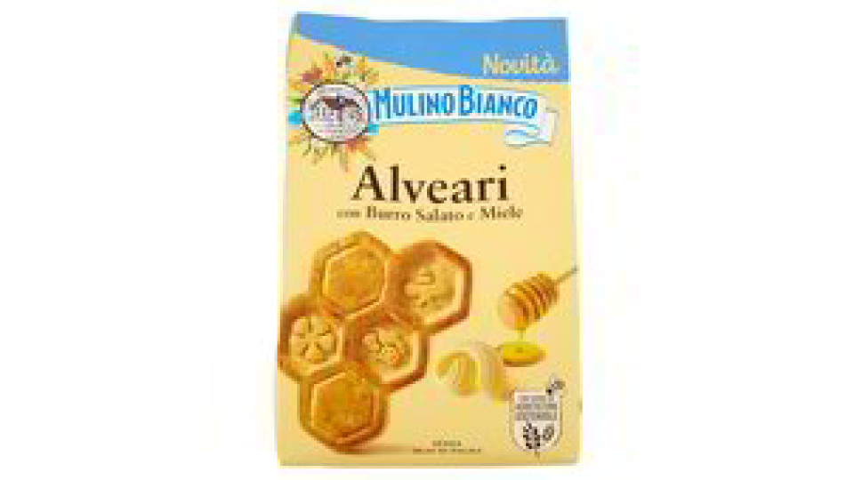 Mulino Bianco Alveari Biscotti con Burro Salato e Miele 300g