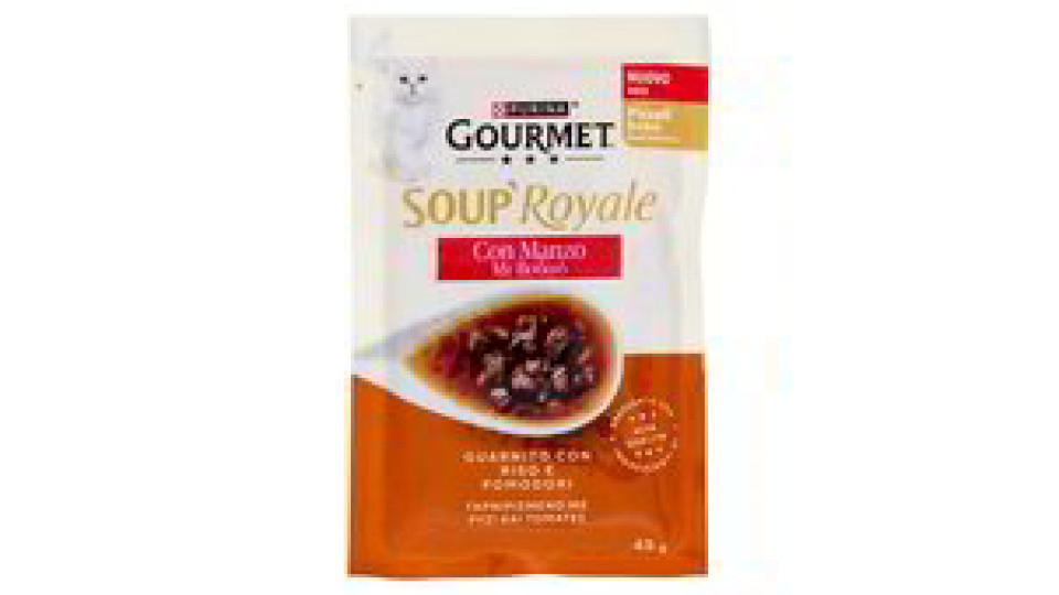 PURINA GOURMET Soup Royale con Manzo 45g