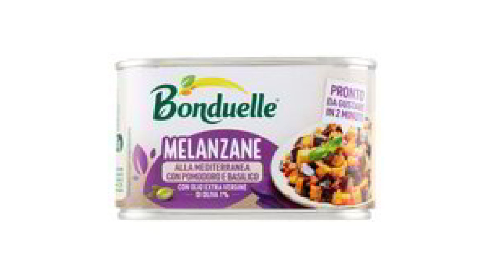 Bonduelle Melanzane alla Mediterranea con Pomodoro e Basilico 375 g