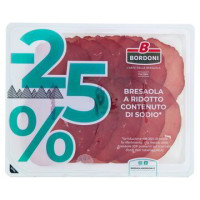 Bordoni -25% Bresaola a Ridotto Contenuto di Sodio* 90 g