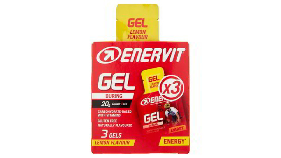 Enervit Gel Lemon Flavour 3 x 25 ml