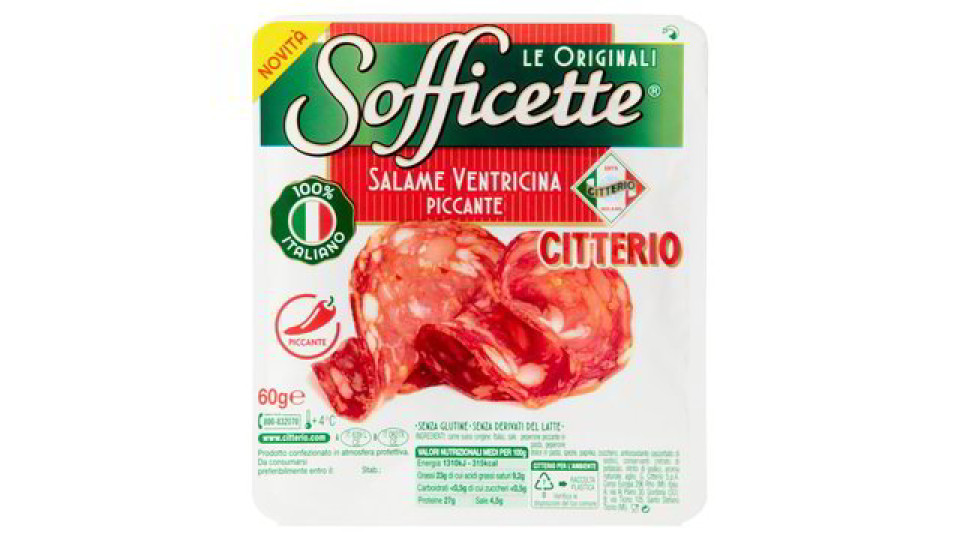 Citterio Sofficette Salame Ventricina Piccante 60 g