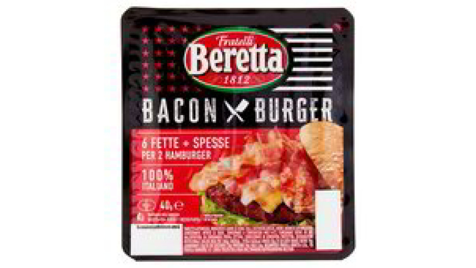 Fratelli Beretta Bacon x Burger 6 Fette 40 g