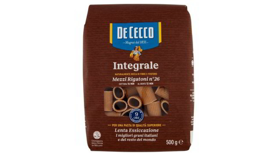 De Cecco Mezzi Rigatoni n°26 500 g