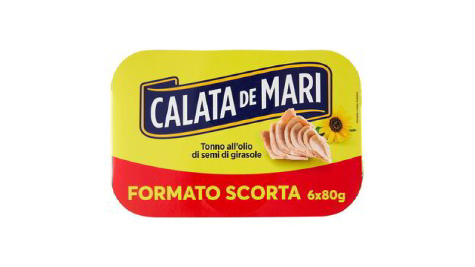 Calata de Mari Tonno all'olio di semi di girasole 12 x 80 g