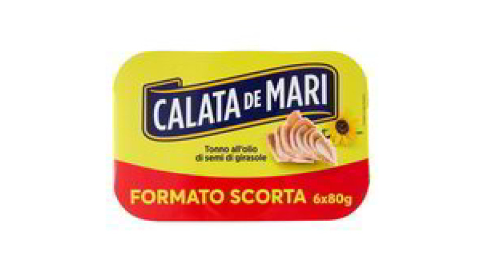 Calata de Mari Tonno all'olio di semi di girasole 12 x 80 g