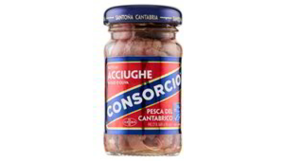 Consorcio Filetti di Acciughe in Olio di Oliva Pesca del Cantabrico 65 g