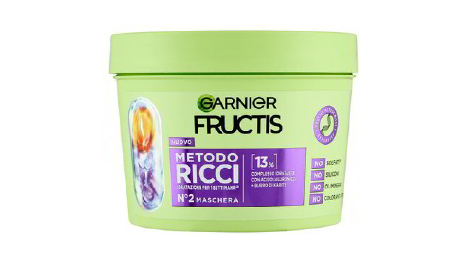 Garnier Fructis Metodo Ricci N°2 Maschera, 370 ml