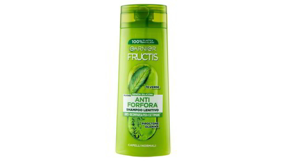 Garnier Fructis Shampoo Antiforfora lenitivo per capelli normali, 250 ml