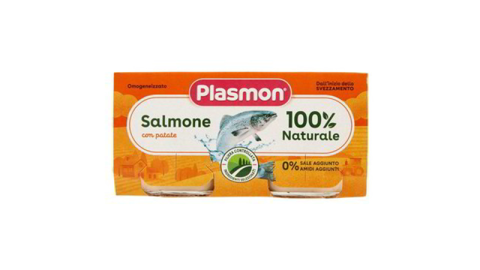 Plasmon Omogeneizzato Salmone con patate 2 x 80 g