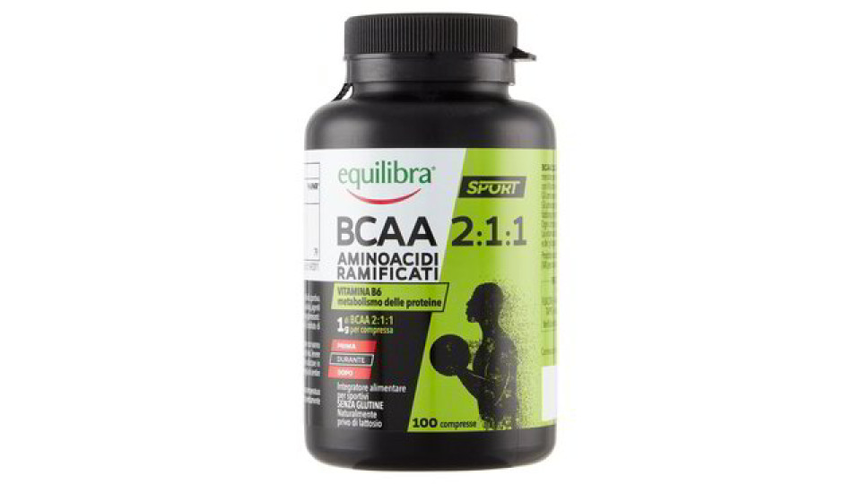 equilibra Sport BCAA 2:1:1 Aminoacidi Ramificati 100 compresse 105 g