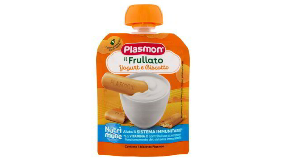 Plasmon il Frullato Yogurt e Biscotto Nutrimune 85 g