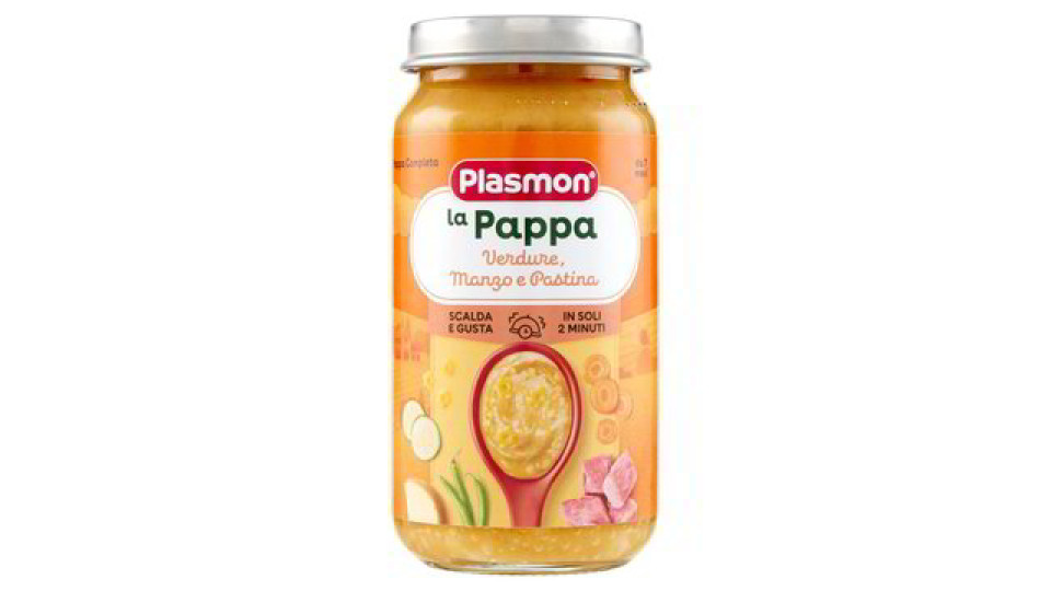 Plasmon la Pappa Verdure, Manzo e Pastina 200 g
