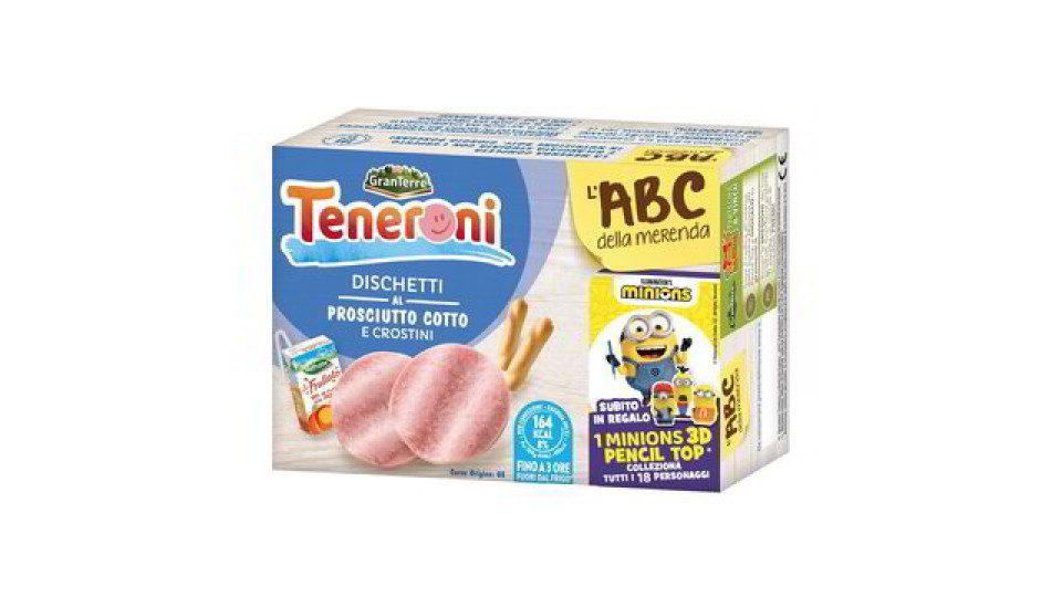 Teneroni l'ABC della merenda Dischetti al Prosciutto Cotto e Crostini
