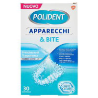 Polident Apparecchi e Bite, Pulitore Apparecchi, Allineatori, Bite 30 compresse