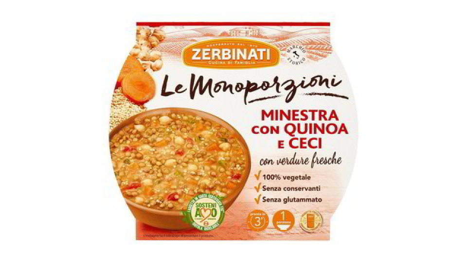 MINESTRA QUINOA E CECI